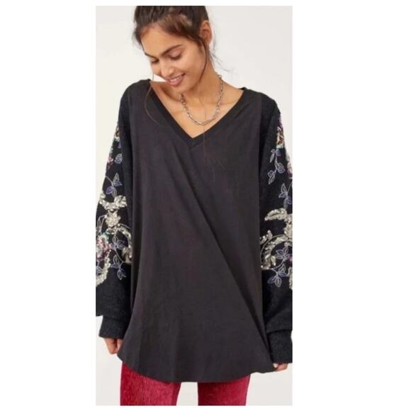 Free People Better Together Long Sleeve Top Size Small - Picture 1 of 13